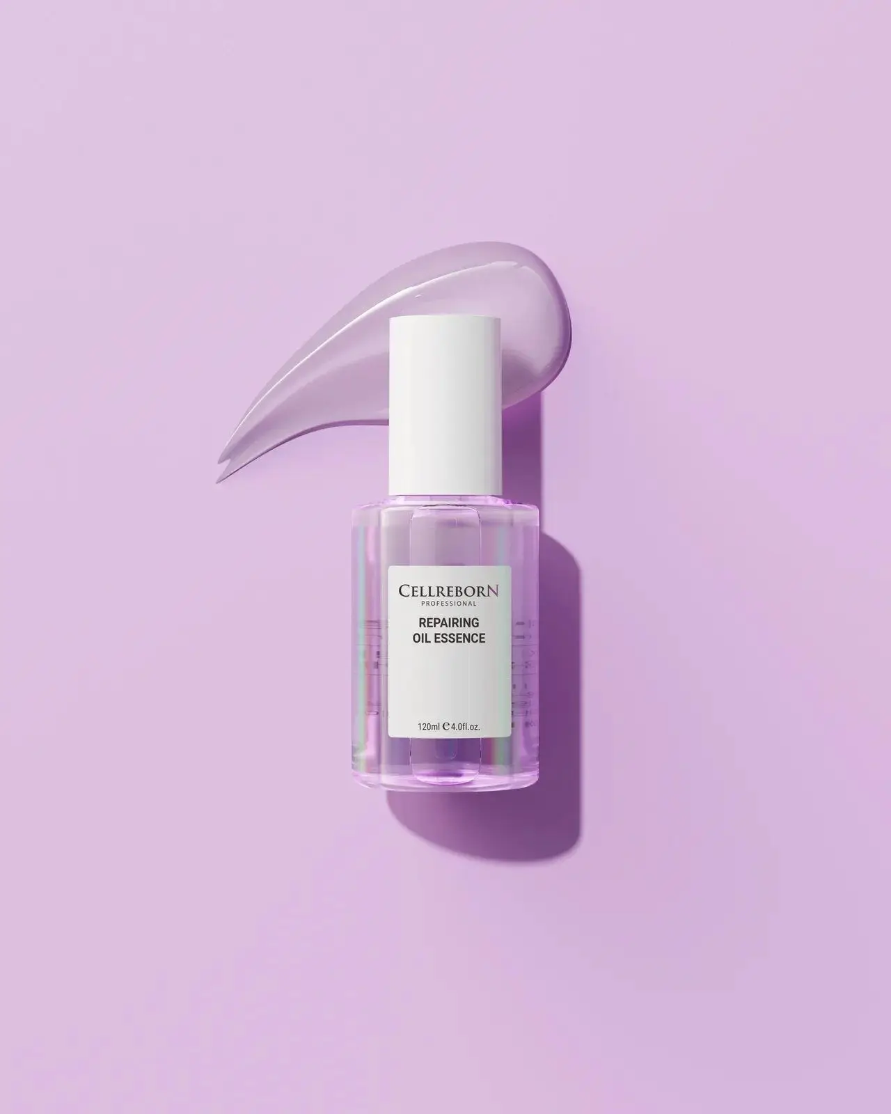 CELLREBORN Athens Repairing Oil Essence bottle on a lilac set